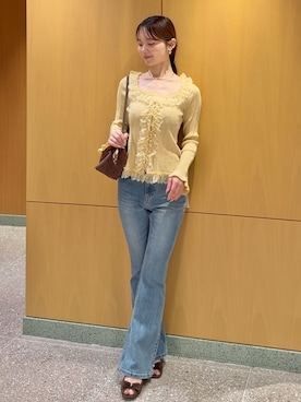 「SNIDEL（スナイデル）のアイテム（バッグ）」を使った、SNIDELさん（レディース・160cm）の夏コーディネート