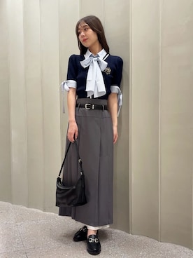 「SNIDEL（スナイデル）のアイテム（バッグ）」を使った、SNIDELさん（レディース・160cm）の夏コーディネート