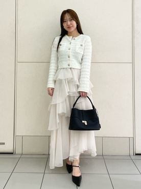 「アイテム（キーケース/キーアクセサリー）」を使った、SNIDELさん（レディース・156cm）の夏コーディネート