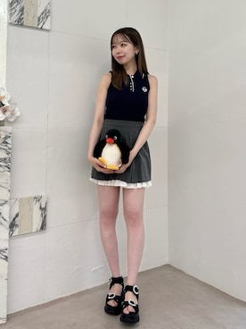 「SNIDEL（スナイデル）のアイテム（トップス）」を使った、SNIDELさん（レディース・160cm）の夏コーディネート