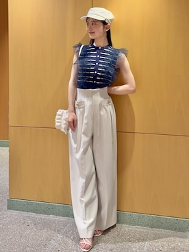 「SNIDEL（スナイデル）のアイテム（パンツ）」を使った、SNIDELさん（レディース・160cm）の春コーディネート