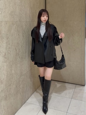 「SNIDEL（スナイデル）のアイテム（バッグ）」を使った、SNIDELさん（レディース・155cm）の秋コーディネート