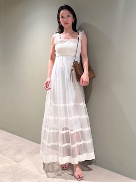 「アイテム（パンプス、その他）」を使った、SNIDELさん（レディース・159cm）の夏コーディネート