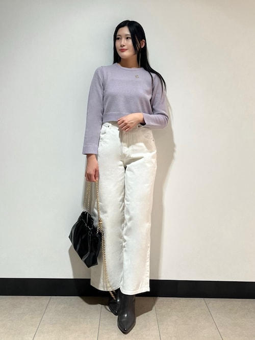 スナイデル　正規　ミニブローチプルオーバー　ホワイト　新品　snidel SNIDEL｜ミニブローチプルオーバー | Rakuten Fashion(楽天