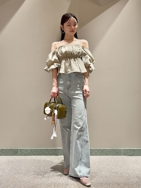 「アイテム（チャーム）」を使った、SNIDELさん（レディース・160cm）の夏コーディネート