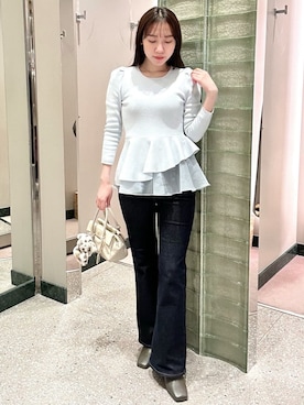 「アイテム（キーケース/キーアクセサリー）」を使った、SNIDELさん（レディース・162cm）の秋コーディネート