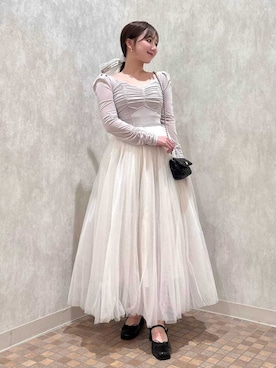 「アイテム（その他ヘアアクセサリー）」を使った、SNIDELさん（レディース・156cm）の秋コーディネート