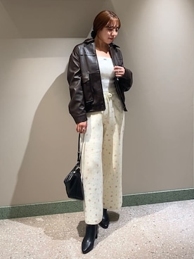 「SNIDEL（スナイデル）のアイテム（トップス）」を使った、SNIDELさん（レディース・166cm）の秋コーディネート