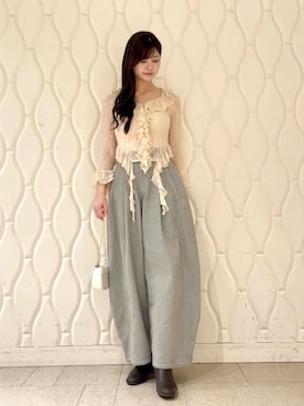 「SNIDEL（スナイデル）のアイテム（バッグ）」を使った、SNIDELさん（レディース・171cm）の冬コーディネート