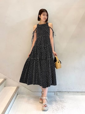 「SNIDEL（スナイデル）のアイテム（バッグ）」を使った、SNIDELさん（レディース・174cm）の夏コーディネート