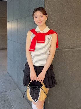 「SNIDEL（スナイデル）のアイテム（パンツ）」を使った、SNIDELさん（レディース・160cm）の夏コーディネート
