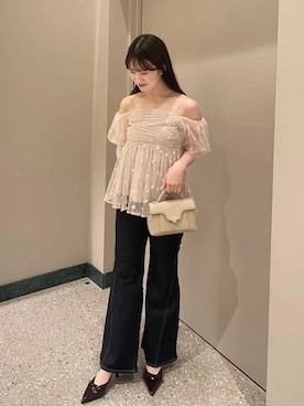 「肌見せ」｜SNIDELさん（レディース・158cm）の夏コーディネート