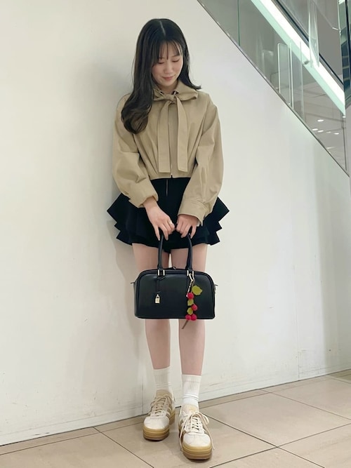 レイヤードフリルミニスカショーパン（その他パンツ）｜SNIDEL