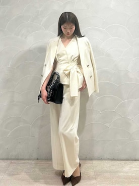 「SNIDEL（スナイデル）のアイテム（パンツ）」を使った、SNIDELさん（レディース・162cm）の冬コーディネート