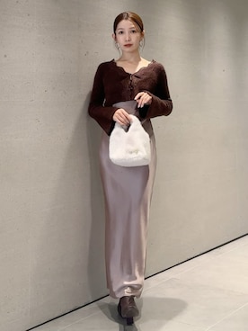 SNIDELさん（レディース・159cm）の秋コーディネート