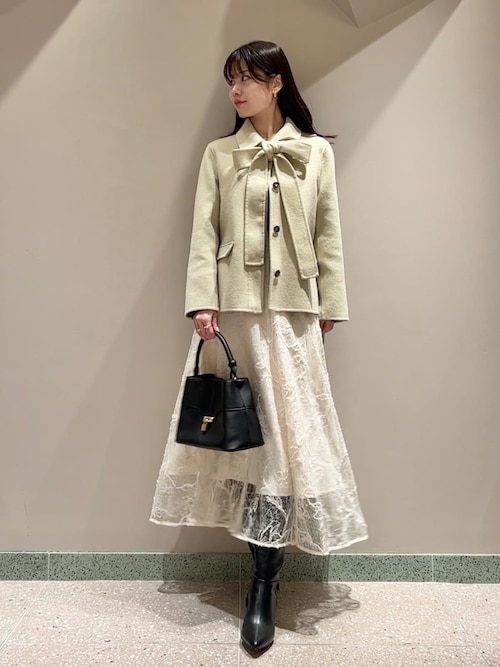 SNIDEL（スナイデル） カーディガン リボンベアニットカーディガン