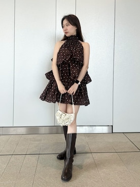 「SNIDEL（スナイデル）のアイテム（ハンドバッグ）」を使った、SNIDELさん（レディース・160cm）の春コーディネート