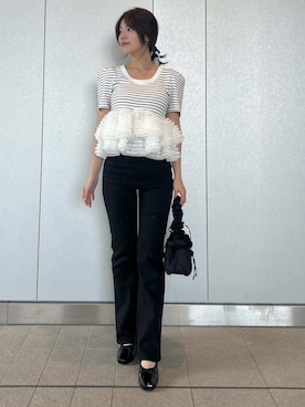 「SNIDEL（スナイデル）のアイテム（シューズ）」を使った、SNIDELさん（レディース・157cm）の春コーディネート