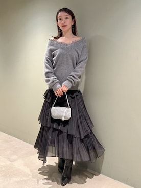 SNIDELさん（レディース・159cm）の冬コーディネート