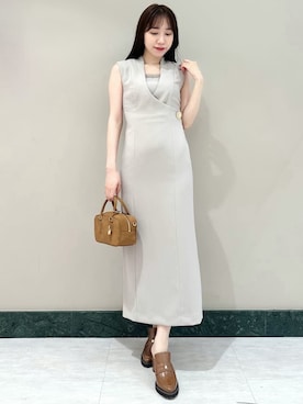 「アイテム（ローファー）」を使った、SNIDELさん（レディース・162cm）の夏コーディネート