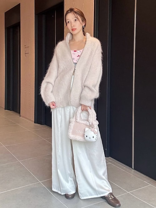 アルパカシャギージップコート（ブルゾン）｜SNIDEL（スナイデル）の