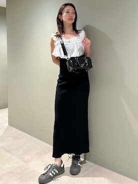 「ニットワンピース」｜SNIDELさん（レディース・159cm）の夏コーディネート