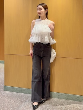 「SNIDEL（スナイデル）のアイテム（パンツ）」を使った、SNIDELさん（レディース・160cm）の春コーディネート