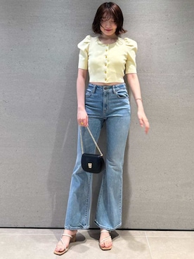 「SNIDEL（スナイデル）のアイテム（パンツ）」を使った、SNIDELさん（レディース・165cm）の春コーディネート