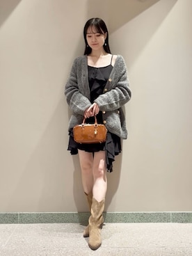 「アイテム（ノーカラージャケット）」を使った、SNIDELさん（レディース・160cm）の秋コーディネート