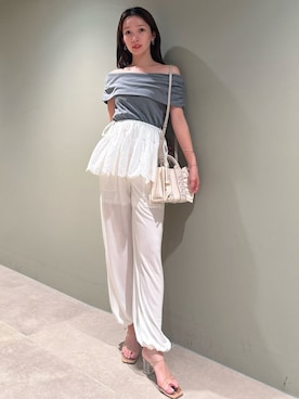 SNIDELさん（レディース・159cm）の夏コーディネート