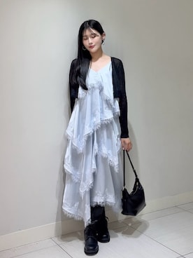 「SNIDEL（スナイデル）のアイテム（ワンピース/ドレス）」を使った、SNIDELさん（レディース・158cm）の夏コーディネート