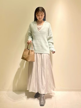 SNIDELさん（レディース・156cm）の冬コーディネート