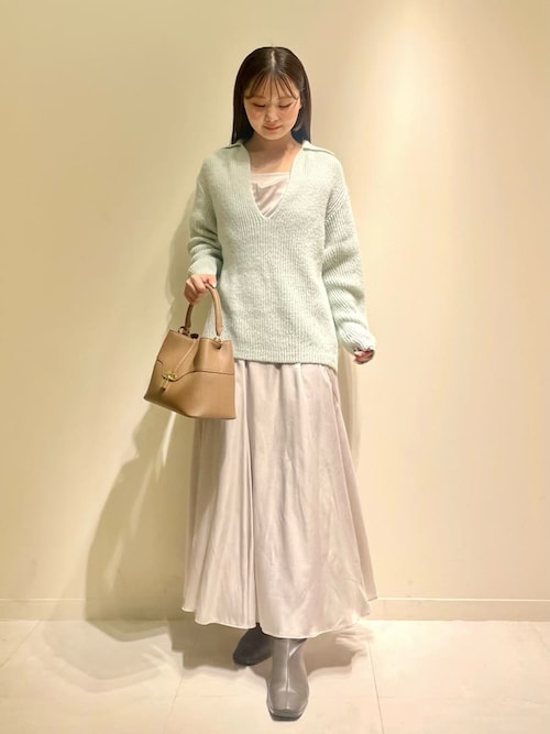セール】キーネックニットセットキャミワンピース（ワンピース