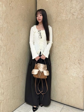 「SNIDEL（スナイデル）のアイテム（トップス）」を使った、SNIDELさん（レディース・155cm）の夏コーディネート
