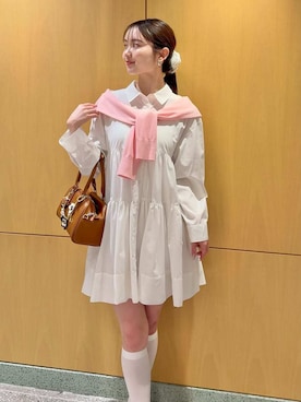 「SNIDEL（スナイデル）のアイテム（財布/小物）」を使った、SNIDELさん（レディース・160cm）の春コーディネート