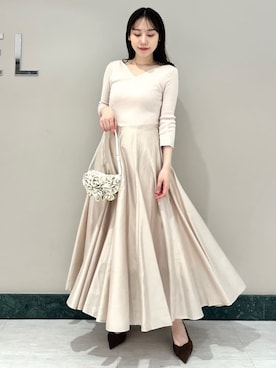 「SNIDEL（スナイデル）のアイテム（バッグ）」を使った、SNIDELさん（レディース・162cm）の冬コーディネート