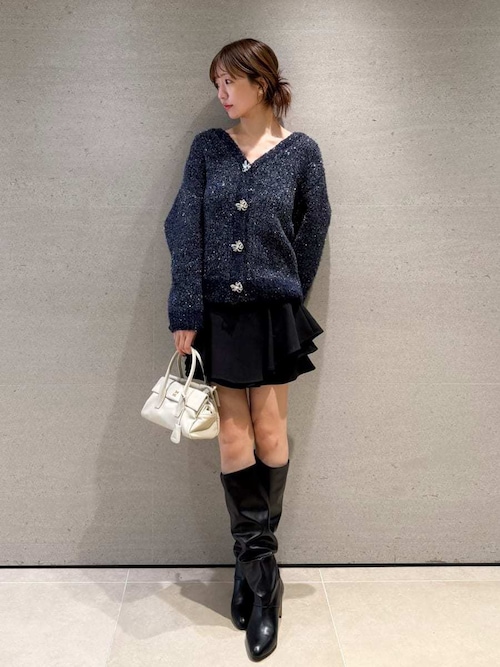 ビジューリボンミドルカーディガン（カーディガン/ボレロ）｜SNIDEL