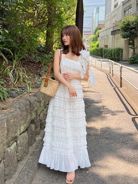 「アイテム（パンプス、その他）」を使った、SNIDELさん（レディース・153cm）の夏コーディネート