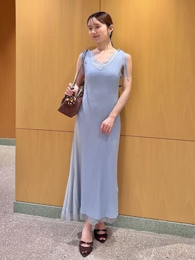 「SNIDEL（スナイデル）のアイテム（ワンピース/ドレス）」を使った、SNIDELさん（レディース・160cm）の夏コーディネート
