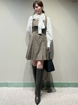 ♡snidel ノースリジャケットミニワンピース♡ SNIDEL（スナイデル）の「ノースリジャケットミニワンピース