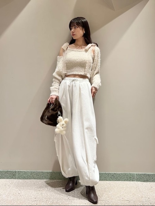 SNIDEL/NUTMEG】ワイドタックスウェットパンツ(スウェットパンツ SNIDEL/NUTMEG】ワイドタックスウェットパンツ(スウェットパンツ