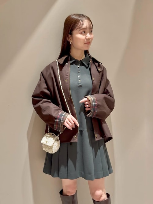 セール】衿つきプリーツカットミニワンピース（ワンピース）｜SNIDEL