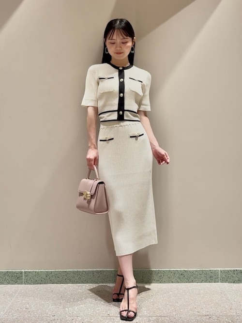 メタルボタンニットセットアップ（ワンピース）｜SNIDEL（スナイデル