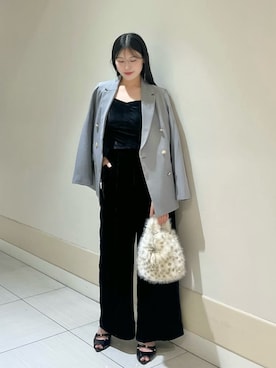 「SNIDEL（スナイデル）のアイテム（バッグ）」を使った、SNIDELさん（レディース・158cm）の秋コーディネート