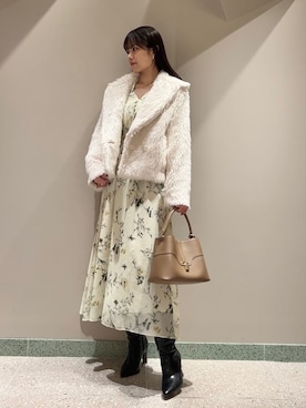 「骨格ナチュラル」｜SNIDELさん（レディース・165cm）の冬コーディネート