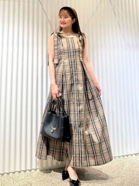 「アイテム（カチューシャ）」を使った、SNIDELさん（レディース・153cm）の夏コーディネート