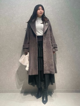 「SNIDEL（スナイデル）のアイテム（トップス）」を使った、SNIDELさん（レディース・163cm）の冬コーディネート