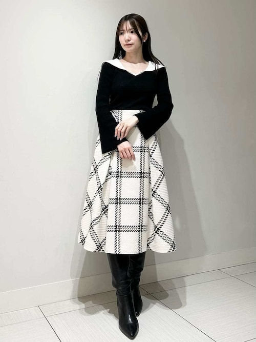 オフショル衿ニットプルオーバー（ニット/セーター）｜SNIDEL