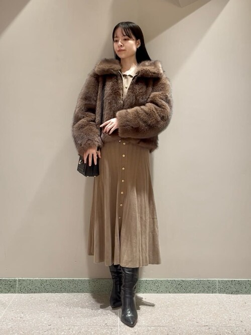 2wayカラームートンコート チャオパニックティピー 2wayクリーム色 