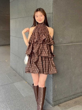 「SNIDEL（スナイデル）のアイテム（アクセサリー）」を使った、SNIDELさん（レディース・160cm）の春コーディネート